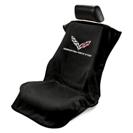 Seat Armour Corvette C7 Black Seat Cover SE43507